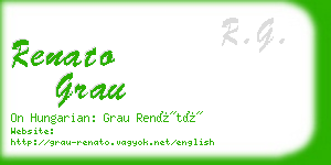 renato grau business card